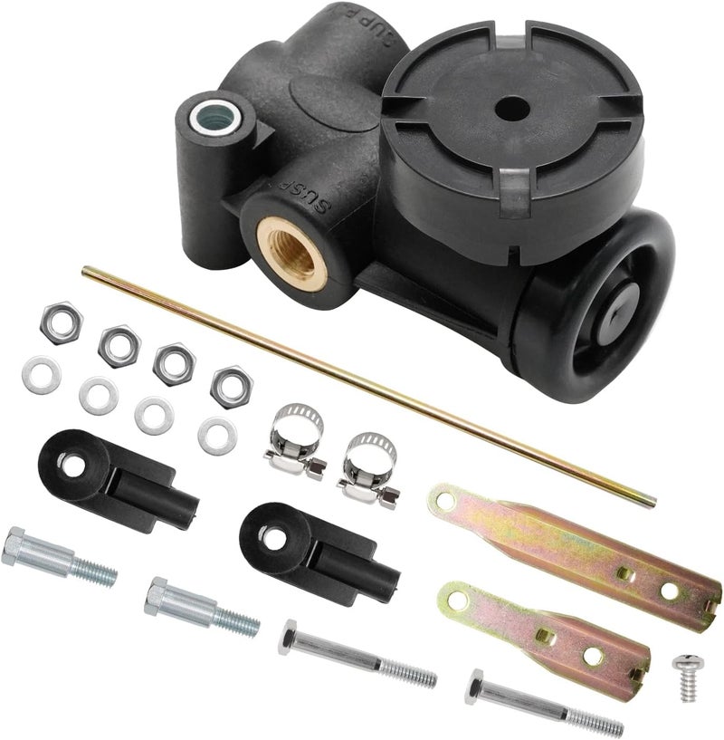 Newnessai F245563 1/4" NPT Port Cabin Air Height Leveling Control Valve Kit, Replacement for Hadley H00600P Replacement for Mack 20QE2373, Replaces F245563 - Image 2